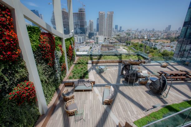 קיר ירוק בחוץ